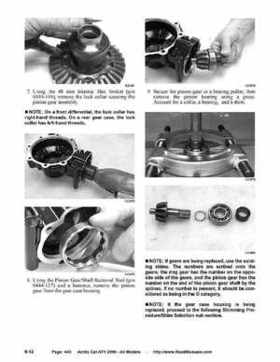 2006 Arctic Cat ATVs factory service and repair manual, Page 440