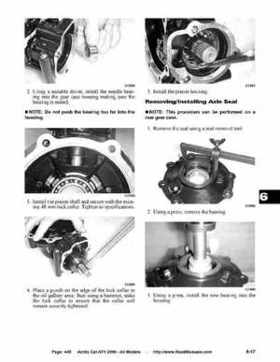 2006 Arctic Cat ATVs factory service and repair manual, Page 445