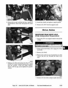 2006 Arctic Cat ATVs factory service and repair manual, Page 447