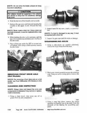 2006 Arctic Cat ATVs factory service and repair manual, Page 448