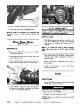 2006 Arctic Cat ATVs factory service and repair manual, Page 456