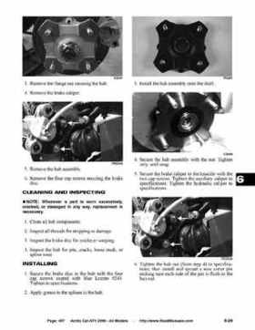 2006 Arctic Cat ATVs factory service and repair manual, Page 457