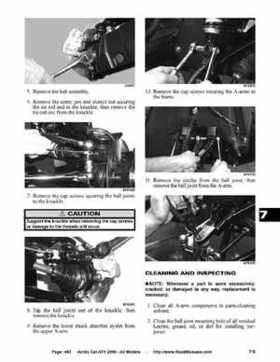2006 Arctic Cat ATVs factory service and repair manual, Page 463