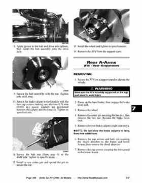 2006 Arctic Cat ATVs factory service and repair manual, Page 465