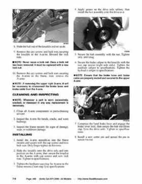 2006 Arctic Cat ATVs factory service and repair manual, Page 466