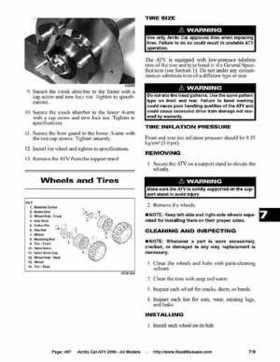 2006 Arctic Cat ATVs factory service and repair manual, Page 467