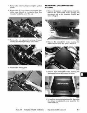 2006 Arctic Cat ATVs factory service and repair manual, Page 471