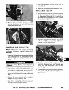 2006 Arctic Cat ATVs factory service and repair manual, Page 473