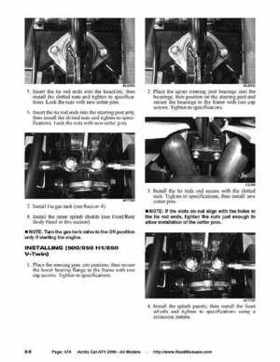 2006 Arctic Cat ATVs factory service and repair manual, Page 474