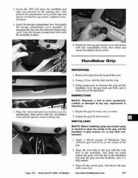 2006 Arctic Cat ATVs factory service and repair manual, Page 475