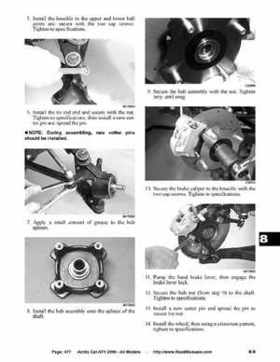2006 Arctic Cat ATVs factory service and repair manual, Page 477