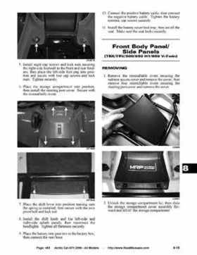 2006 Arctic Cat ATVs factory service and repair manual, Page 483