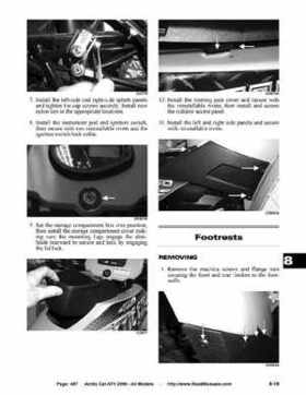 2006 Arctic Cat ATVs factory service and repair manual, Page 487