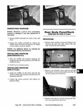 2006 Arctic Cat ATVs factory service and repair manual, Page 489