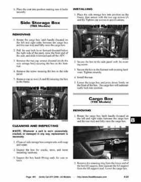 2006 Arctic Cat ATVs factory service and repair manual, Page 491