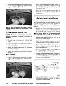 2006 Arctic Cat ATVs factory service and repair manual, Page 492