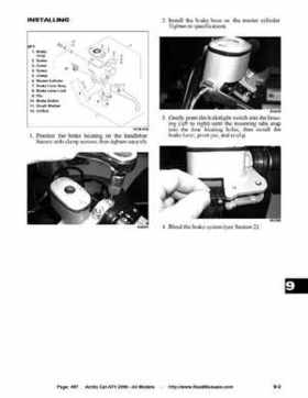 2006 Arctic Cat ATVs factory service and repair manual, Page 497