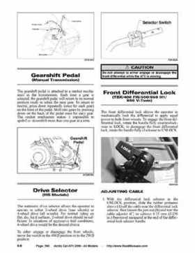 2006 Arctic Cat ATVs factory service and repair manual, Page 500