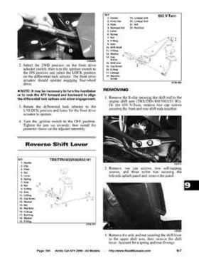 2006 Arctic Cat ATVs factory service and repair manual, Page 501
