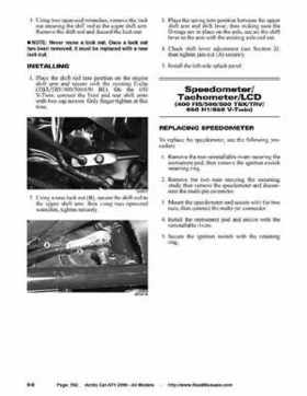2006 Arctic Cat ATVs factory service and repair manual, Page 502