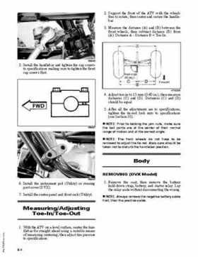 2006 Arctic Cat DVX Utility 250 Service Manual, Page 124