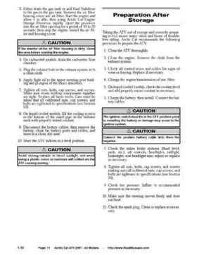 2007 Arctic Cat ATVs factory service and repair manual, Page 11