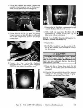 2007 Arctic Cat ATVs factory service and repair manual, Page 16