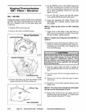 2007 Arctic Cat ATVs factory service and repair manual, Page 23