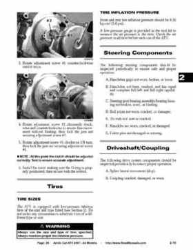 2007 Arctic Cat ATVs factory service and repair manual, Page 26