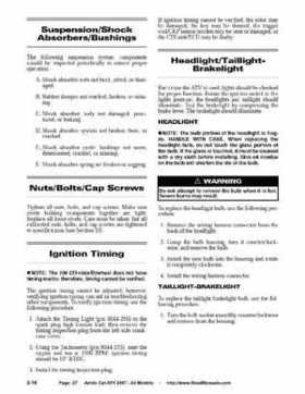 2007 Arctic Cat ATVs factory service and repair manual, Page 27