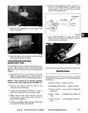2007 Arctic Cat ATVs factory service and repair manual, Page 28