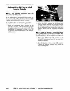 2007 Arctic Cat ATVs factory service and repair manual, Page 35