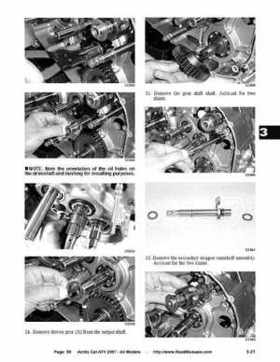 2007 Arctic Cat ATVs factory service and repair manual, Page 58