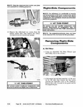 2007 Arctic Cat ATVs factory service and repair manual, Page 59