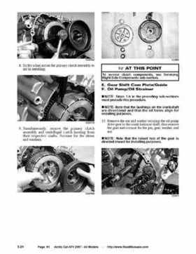 2007 Arctic Cat ATVs factory service and repair manual, Page 61