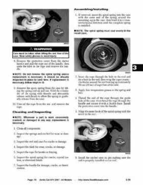 2007 Arctic Cat ATVs factory service and repair manual, Page 76