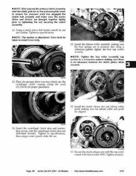 2007 Arctic Cat ATVs factory service and repair manual, Page 98