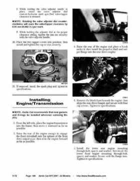 2007 Arctic Cat ATVs factory service and repair manual, Page 109