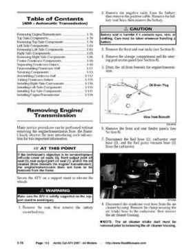2007 Arctic Cat ATVs factory service and repair manual, Page 113