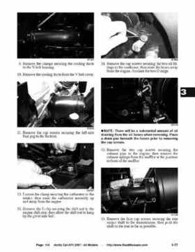 2007 Arctic Cat ATVs factory service and repair manual, Page 114