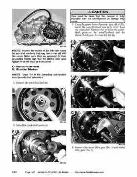 2007 Arctic Cat ATVs factory service and repair manual, Page 121