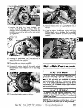 2007 Arctic Cat ATVs factory service and repair manual, Page 122