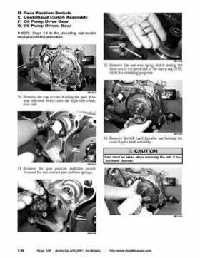 2007 Arctic Cat ATVs factory service and repair manual, Page 125