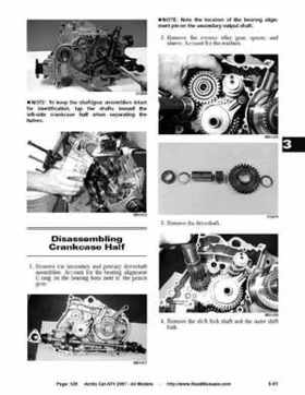 2007 Arctic Cat ATVs factory service and repair manual, Page 128