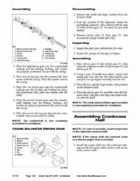 2007 Arctic Cat ATVs factory service and repair manual, Page 149