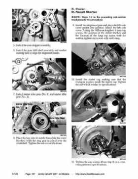 2007 Arctic Cat ATVs factory service and repair manual, Page 157