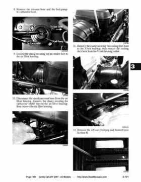 2007 Arctic Cat ATVs factory service and repair manual, Page 168