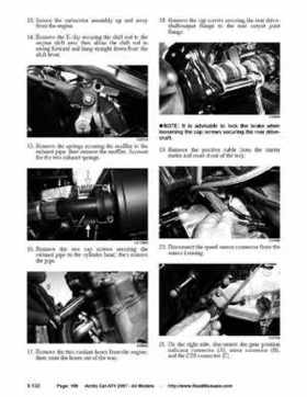 2007 Arctic Cat ATVs factory service and repair manual, Page 169