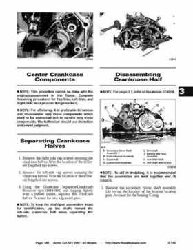 2007 Arctic Cat ATVs factory service and repair manual, Page 182