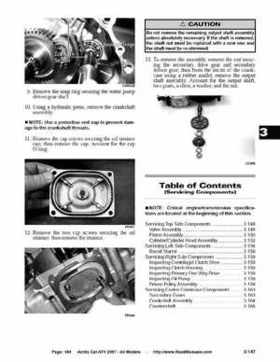 2007 Arctic Cat ATVs factory service and repair manual, Page 184